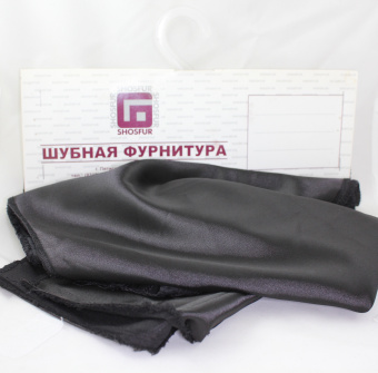 Ткань подкладочная, атласная TIP-033 цвет: черный