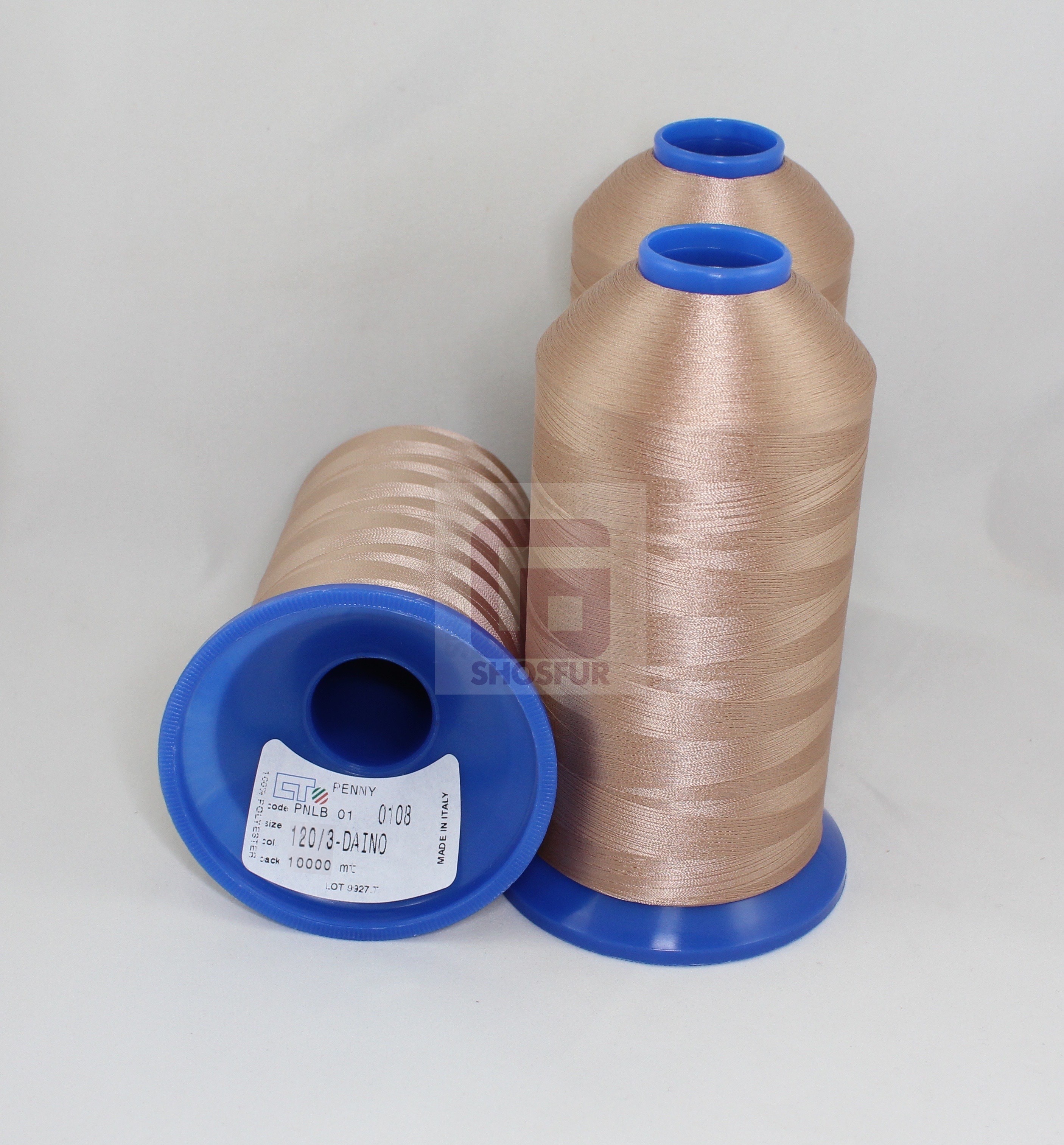 Нитки Penny SDT120/3 10000м DAINO (0108) цв. тёмно-бежевый