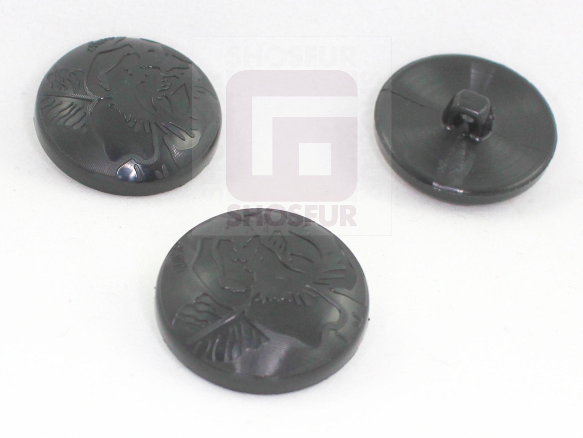Пуговицы GS-27 т. коричневые 44L(28mm) ]