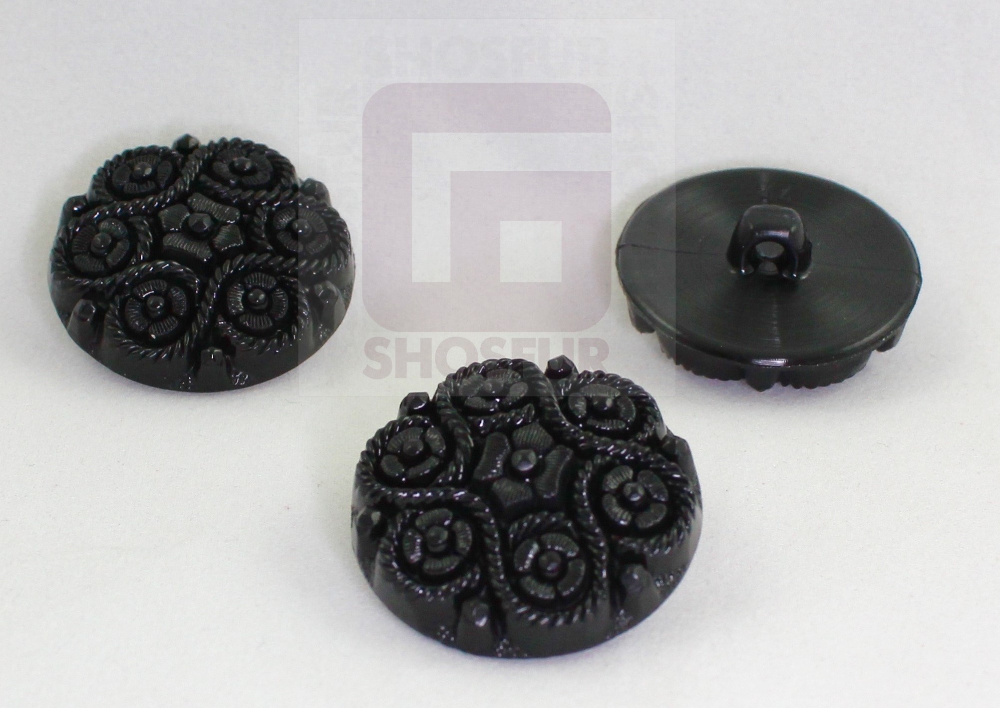 Пуговицы GS-07 чёрные 44L(28mm) ]