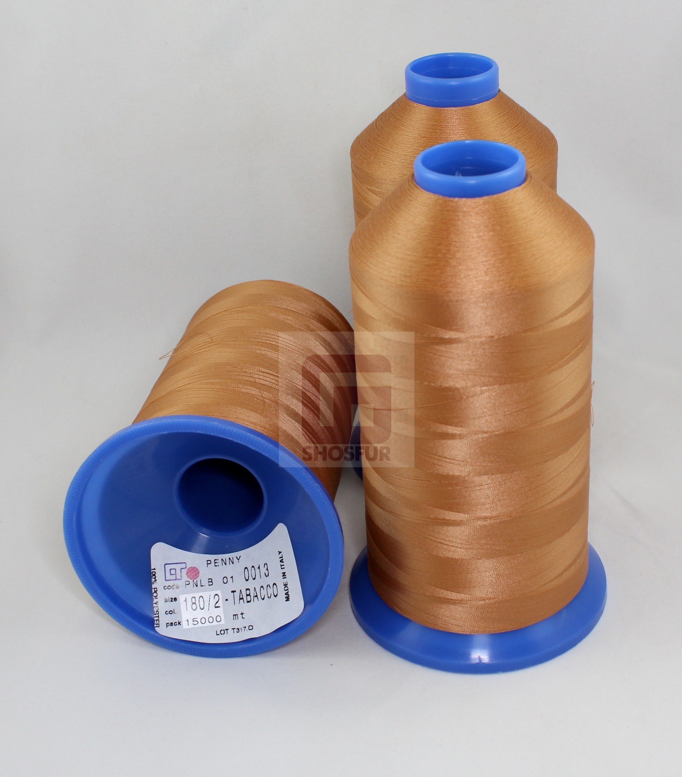 Нитки Penny SDT180/2 15000м TABACCO (0013) цв. светло-рыжий