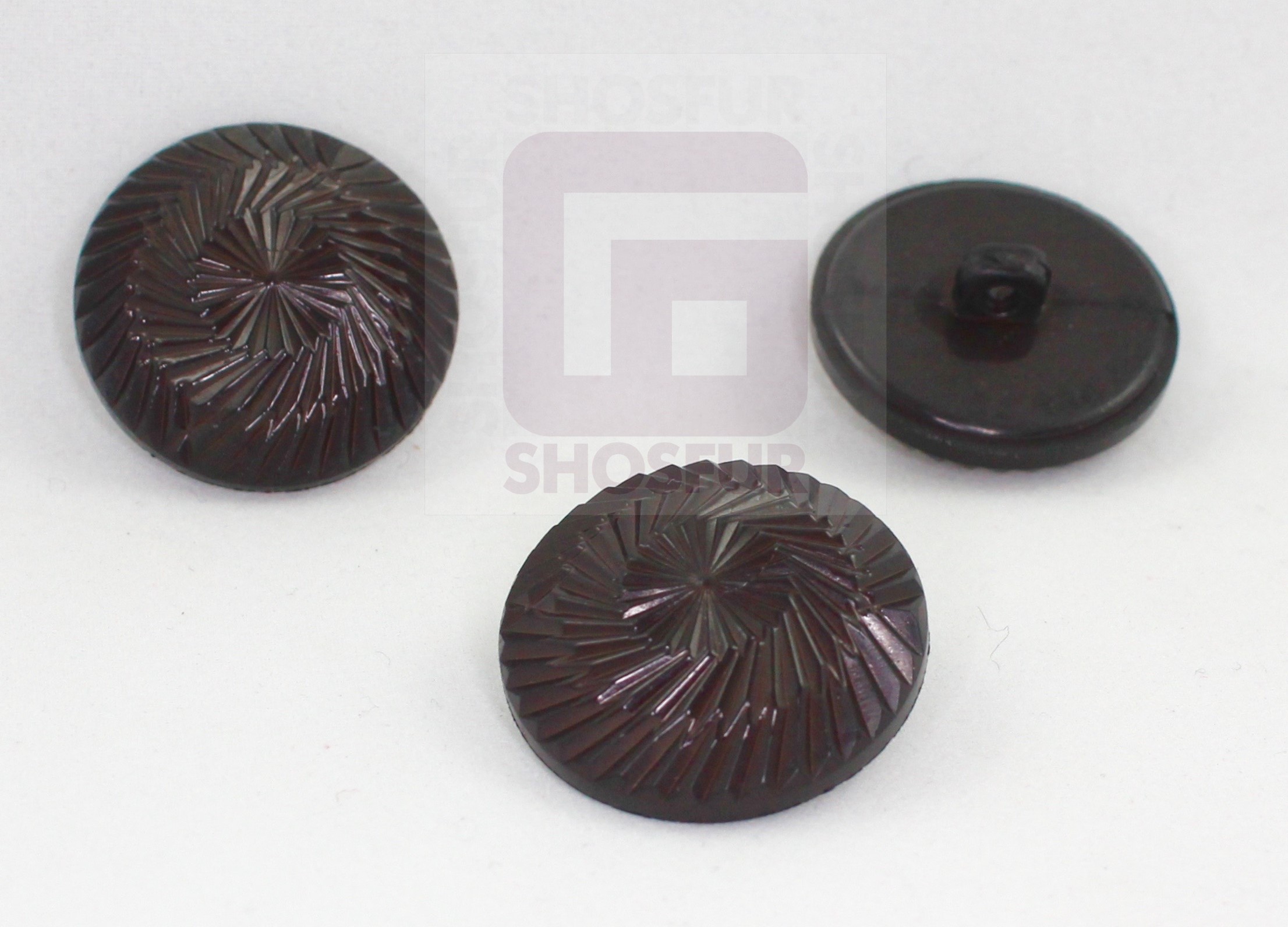 Пуговицы GS-28 т. коричневые 44L(28mm) ]